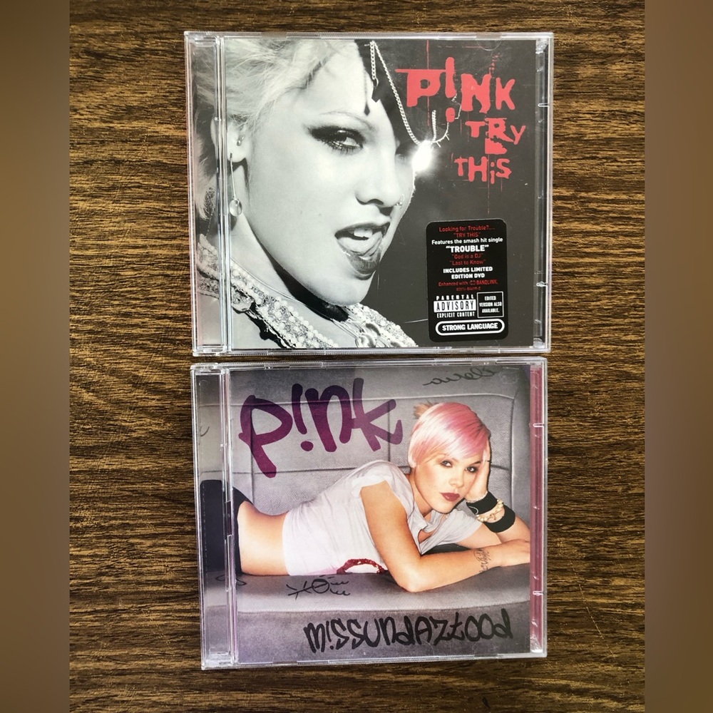 Pink CDs with Bonus DVDs